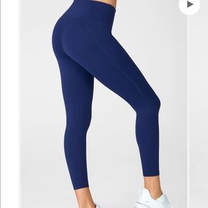 High waisted Powerhold Fabletics Navy Leggings